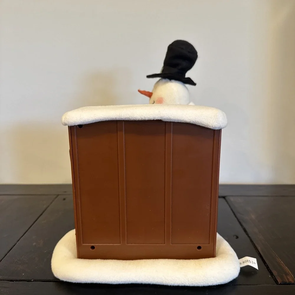2005 Hallmark Jingle Pals Snowman Playing Piano SEE VIDEO Lights Sings No Motion